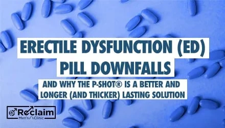 Erectile Dysfunction Pill Downfalls & Why the P-Shot® is Better | Reclaim Med Spa and Wellness | St Louis, MO